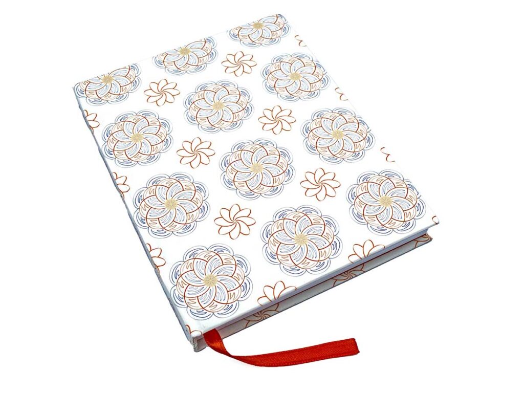 Orange and Blue Mandalas Notebook - The Cozy Bookshelf